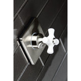 Single-Handle Three-Way Diverter Valve with Square Trim Kit