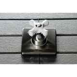 Single-Handle Three-Way Diverter Valve with Square Trim Kit