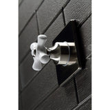 Single-Handle Three-Way Diverter Valve with Square Trim Kit
