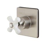 Single-Handle Three-Way Diverter Valve with Square Trim Kit