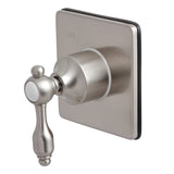 Tudor Single-Handle Three-Way Diverter Valve with Square Trim Kit