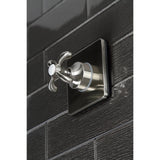 Single-Handle Three-Way Diverter Valve with Square Trim Kit