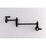 Heirloom Two-Handle 1-Hole Wall Mount Pot Filler Faucet