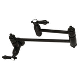Heirloom Two-Handle 1-Hole Wall Mount Pot Filler Faucet