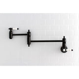 Bel-Air Two-Handle 1-Hole Wall Mount Pot Filler Faucet