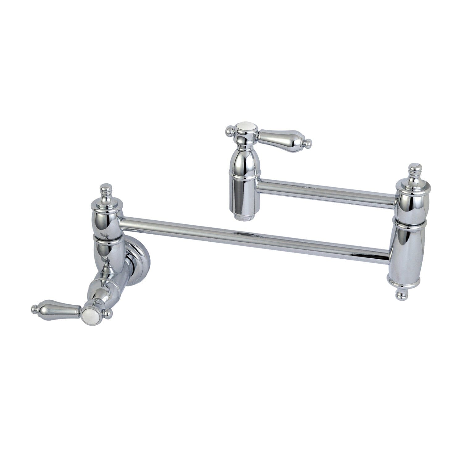 Heirloom Two-Handle 1-Hole Wall Mount Pot Filler Faucet