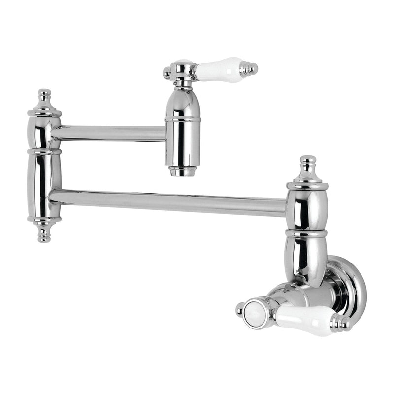 Bel-Air Two-Handle 1-Hole Wall Mount Pot Filler Faucet