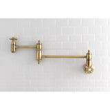 Restoration Two-Handle 1-Hole Wall Mount Pot Filler Faucet