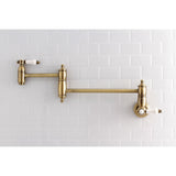 Bel-Air Two-Handle 1-Hole Wall Mount Pot Filler Faucet