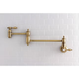 Tudor Two-Handle 1-Hole Wall Mount Pot Filler Faucet