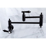 Heirloom Two-Handle 1-Hole Wall Mount Pot Filler Faucet