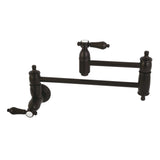 Heirloom Two-Handle 1-Hole Wall Mount Pot Filler Faucet
