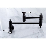 Bel-Air Two-Handle 1-Hole Wall Mount Pot Filler Faucet