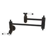 Bel-Air Two-Handle 1-Hole Wall Mount Pot Filler Faucet