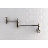 Restoration Two-Handle 1-Hole Wall Mount Pot Filler Faucet