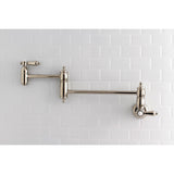 Heirloom Two-Handle 1-Hole Wall Mount Pot Filler Faucet