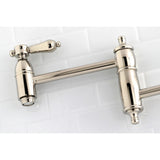 Heirloom Two-Handle 1-Hole Wall Mount Pot Filler Faucet