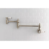 Bel-Air Two-Handle 1-Hole Wall Mount Pot Filler Faucet