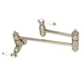 Bel-Air Two-Handle 1-Hole Wall Mount Pot Filler Faucet