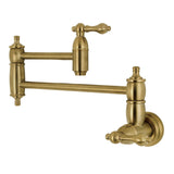 Restoration Two-Handle 1-Hole Wall Mount Pot Filler