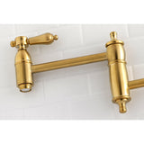 Heirloom Two-Handle 1-Hole Wall Mount Pot Filler Faucet