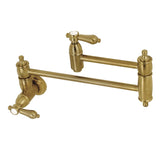 Heirloom Two-Handle 1-Hole Wall Mount Pot Filler Faucet