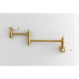 Bel-Air Two-Handle 1-Hole Wall Mount Pot Filler Faucet