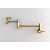 Tudor Two-Handle 1-Hole Wall Mount Pot Filler Faucet
