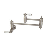 Restoration Two-Handle 1-Hole Wall Mount Pot Filler