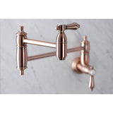 Heirloom Two-Handle 1-Hole Wall Mount Pot Filler Faucet