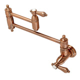 Heirloom Two-Handle 1-Hole Wall Mount Pot Filler Faucet