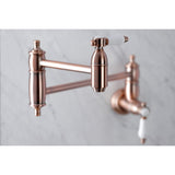 Bel-Air Two-Handle 1-Hole Wall Mount Pot Filler Faucet