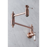 Bel-Air Two-Handle 1-Hole Wall Mount Pot Filler Faucet