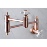 Restoration Two-Handle 1-Hole Wall Mount Pot Filler Faucet