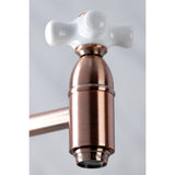 Restoration Two-Handle 1-Hole Wall Mount Pot Filler Faucet