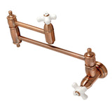Restoration Two-Handle 1-Hole Wall Mount Pot Filler Faucet