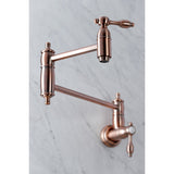 Tudor Two-Handle 1-Hole Wall Mount Pot Filler Faucet