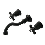 Duchess Double-Handle 3-Hole Wall Mount Bathroom Faucet