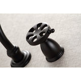 Belknap Double-Handle 3-Hole Wall Mount Bathroom Faucet