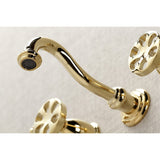 Belknap Double-Handle 3-Hole Wall Mount Bathroom Faucet