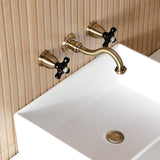 Duchess Double-Handle 3-Hole Wall Mount Bathroom Faucet
