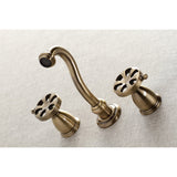Belknap Double-Handle 3-Hole Wall Mount Bathroom Faucet