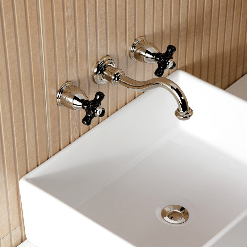 Duchess Double-Handle 3-Hole Wall Mount Bathroom Faucet