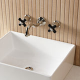 Duchess Double-Handle 3-Hole Wall Mount Bathroom Faucet