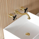 Duchess Double-Handle 3-Hole Wall Mount Bathroom Faucet