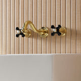 Duchess Double-Handle 3-Hole Wall Mount Bathroom Faucet