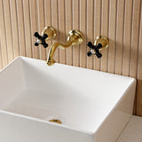 Duchess Double-Handle 3-Hole Wall Mount Bathroom Faucet