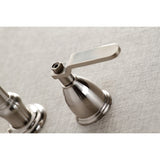 Whitaker Double-Handle 3-Hole Wall Mount Bathroom Faucet