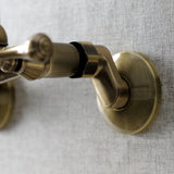 Kingston Double-Handle 2-Hole Wall-Mount Bridge Kitchen Faucet