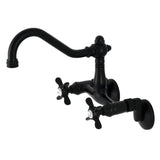 Essex Double-Handle 2-Hole Wall-Mount Bridge Kitchen Faucet